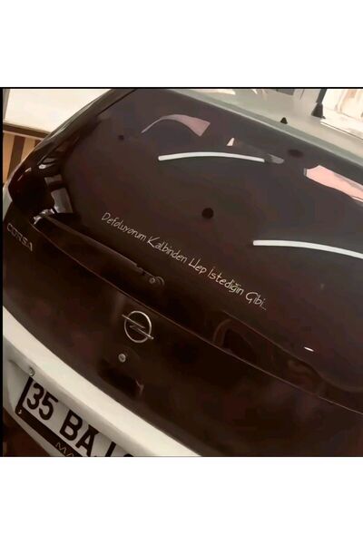 EYBA STİCKER Defoluyorum kalbinden hep istediğin gibi .. araç arkası yazı sticker traktör araba
