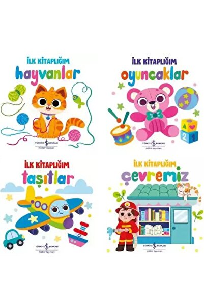TÜRKİYE İŞ BANKASI KÜLTÜR YAYINLARI İlk Kitaplığım Hayvanlar - Oyuncaklar - T...