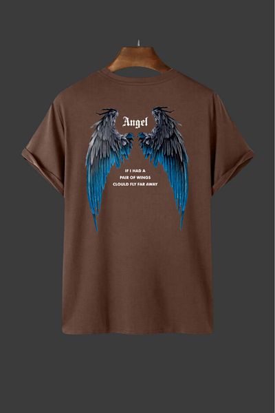 Evomind 1 T-shirt για αγορές 5 και άνω στο καλάθι - Μπλουζάκι μεγάλου μεγέθους με στάμπα Angel Wing