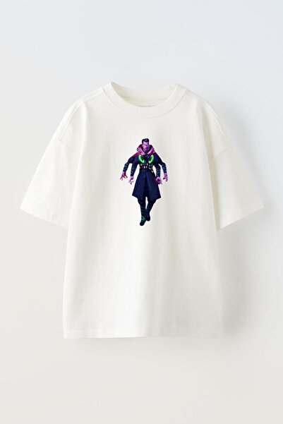 THEWERT Dr. Strange Vremenski Kamen Štampano Unisex Beli Oversize kroj Pamuk ...