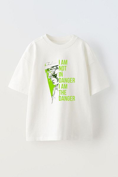 THEWERT Walter White Designed Unisex White Oversize βαμβακερό μπλουζάκι