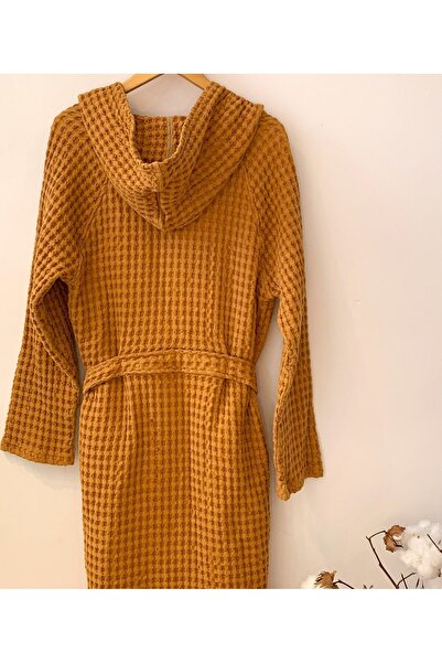 Mujo Home Collection Ύφασμα με σχέδιο βάφλα - 100% οργανικό βαμβάκι Μπουρνούζι και κιμονό