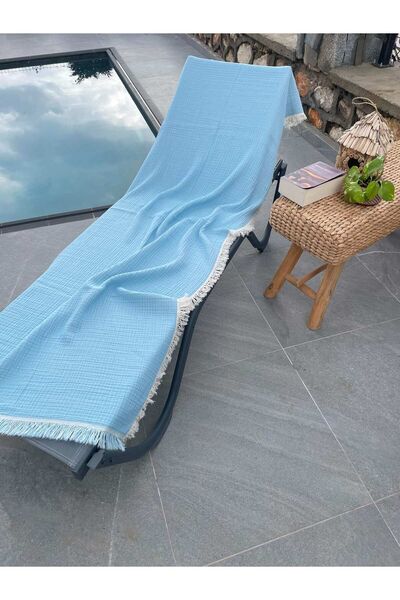 Mujo Home Collection 90*200cm 100% Organic 4 Layer Muslin Loincloth - Bath and Beach Towel