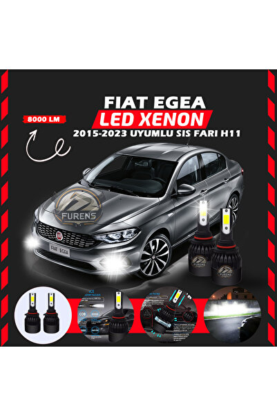 Furens Fiat Egea 2015-2023 Sis Farı Uyumlu Şimşek Etkili Led Xenon Light Seri...