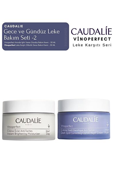 Caudalie Vinoperfect Leke Bakım Seti -2 | Gece ve Gündüz Kremi Orijinal Boy