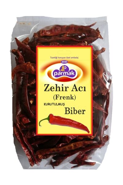 Parmak Çok Acı Kurutulmuş Tüm Biber 250 gr