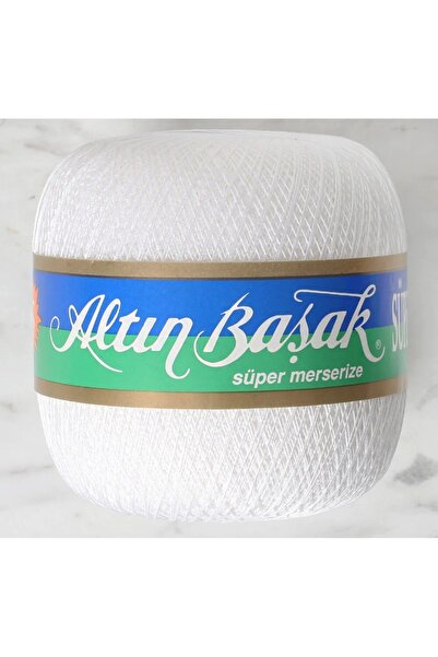 Altınbaşak Dantel ipi Altınbaşak süper merserize 70beyaz