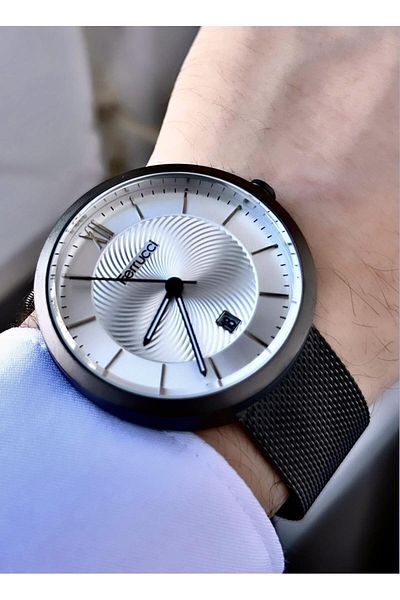 Ferrucci Men's Wicker Cord Wristwatch with Calendar
