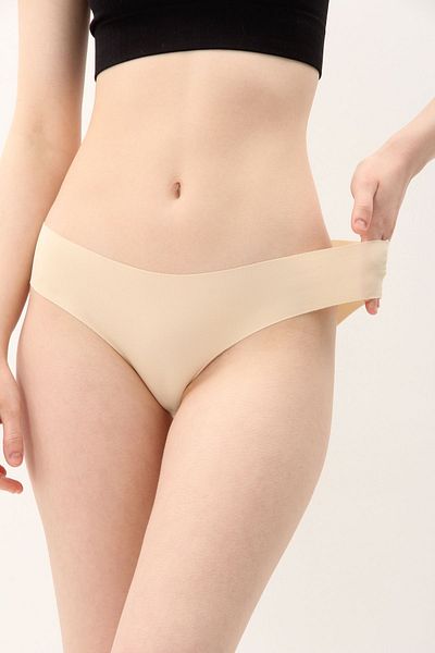Soft Light Women's Panties Laser Cut Skin Slip Panties 3 Pack