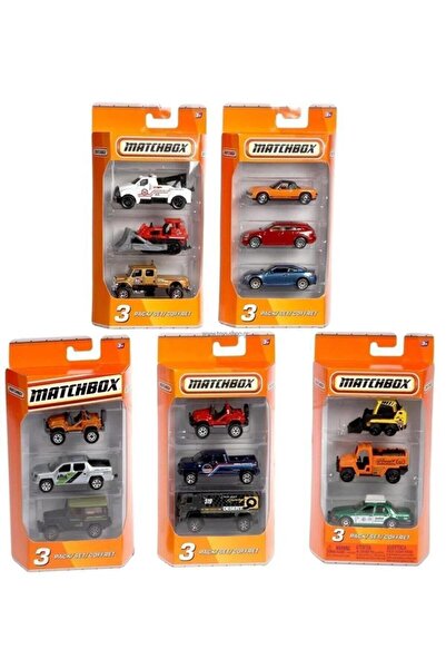 Matchbox Araba Seti 3 Lü Araba Seti (KARIŞIK MODEL 1 ADET)