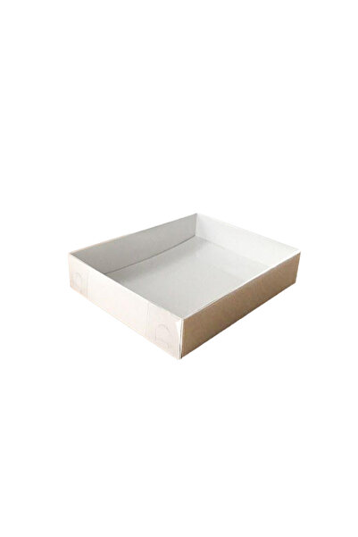 TT Tahtakale Toptancıları Asetat Kapaklı Karton Kutu 12X15X3 (25 Adet)  Beyaz