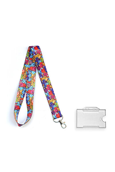 YİĞİTBAŞI Desen Boyun İpi Ve Telefon Askısı Okul ,hastane , BOYUN İPİ +ŞEFFAF...