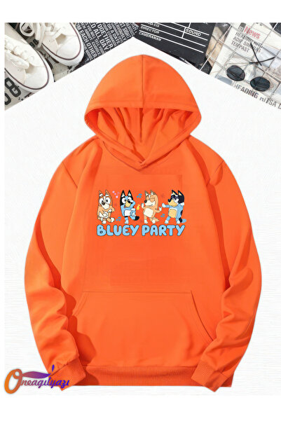 oneagılyazı BLUEY PARTY ÇOCUK SWEATSHİRT HOODİE
