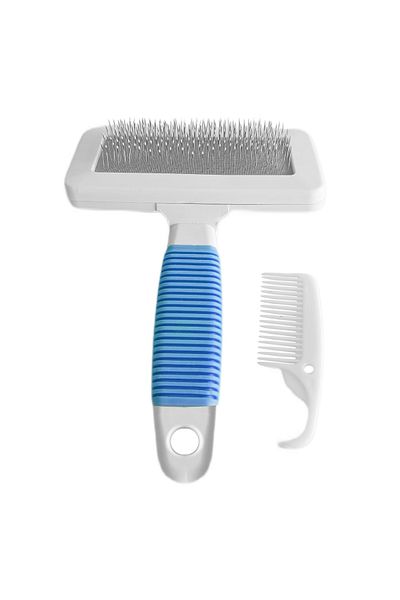 Markapet 7-14 cm Blue Cat Dog Comb - With Cleaning Apparatus
