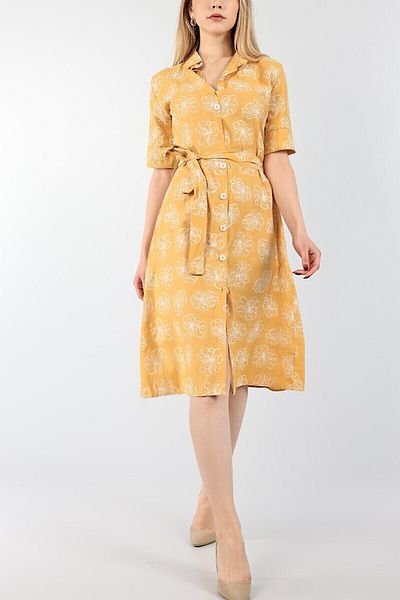 Phoenix Women Viscose Dress - Buttoned