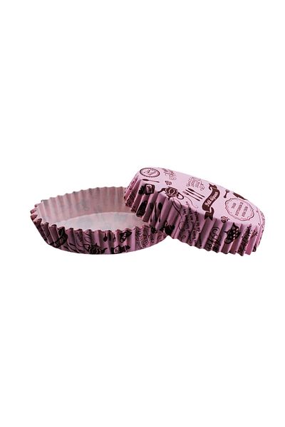 TT Tahtakale Toptancıları 100 Pieces Oval Kitchen Patterned Cake Mold - Pet Capsule Cupcake Mold F11