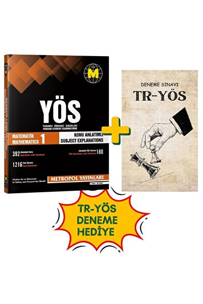 Metropol Yayınları TR-YÖS SINAV HAZIRLIK MATEMATİK-1 (KONU ANLATIMLI-ÖRNEK ÇÖ...