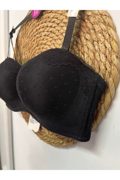 F.K İthal Kaliteli Askısı Çıkarılabilen Kalitesi Straplez dolgusuz Lotus Sütyen