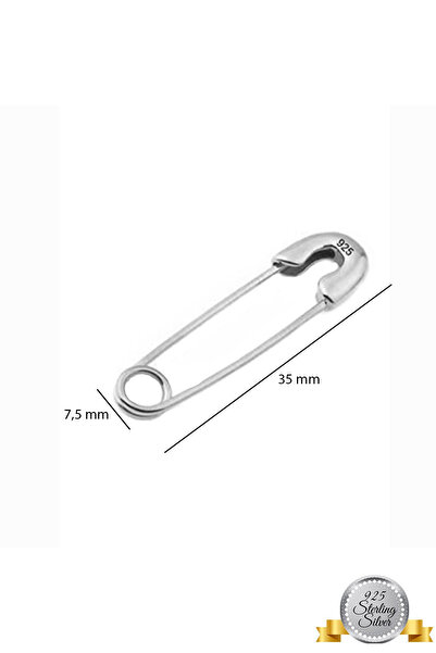 Adal Silver Gümüş Çengelli İğne (35 x 7,5 mm)