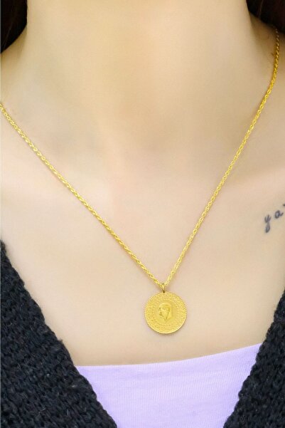 aytekgold Çeyrek Altınlı Halat Zincir Kolye