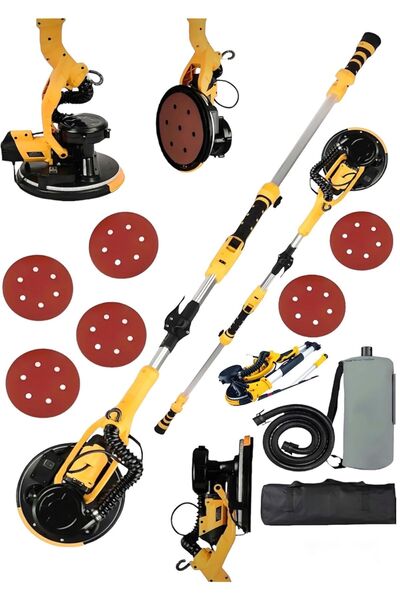 Genel Markalar ALMAN 360'Ledli 3800VF Pro Kollu Alçıpan Duvar Yüzey Zımpara  ...