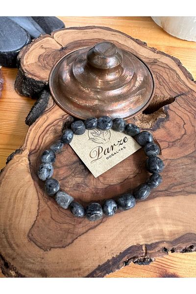 parze doğaltaş Amorphous Cut Spectrolite Bracelet
