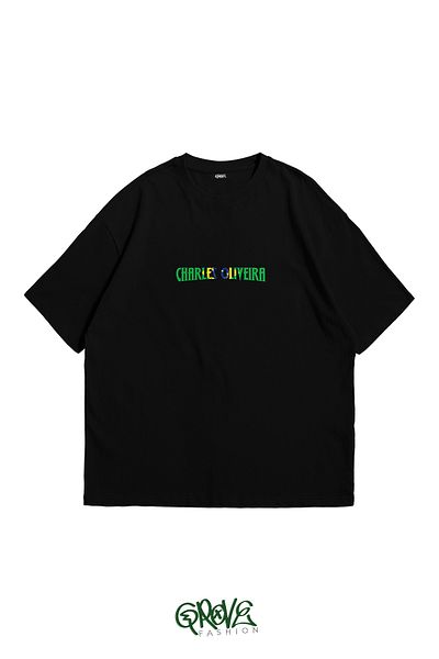 Grove Fashion Tricou oversize unisex cu imprimeu Charles Oliveira