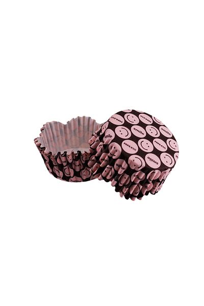 TT Tahtakale Toptancıları Pink Emoji Patterned Wavy Pet Cake - 65X38 MM, 100 Pieces
