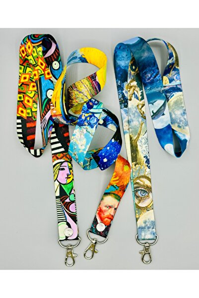CİCCİBİCCİSHOP VAN GOGH VE PİCASSO DÜDÜK İPİ,BOYUN ASKI İPİ,TELEFON ASKISI