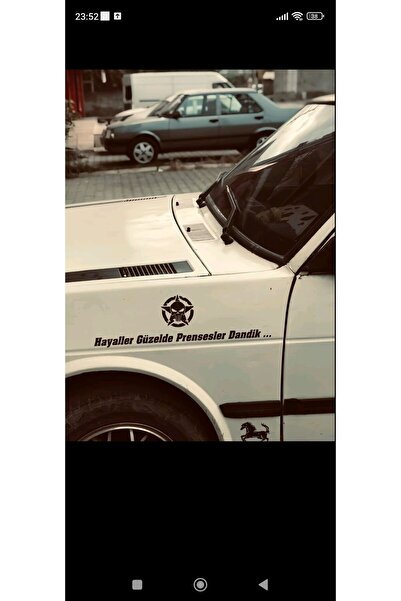 EYBA STİCKER Hayaller güzelde prensesler dandik ...sadece yazı Araç arkası ya...