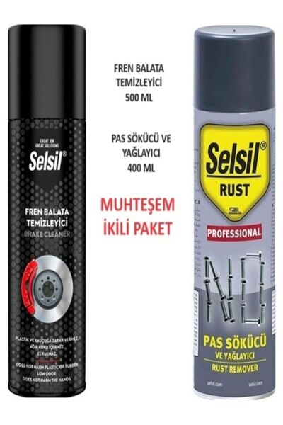 Selsil Fren Balata Temizleme Spreyi 500 ml /Pas Sökücü Ve Yağlayıcı Sprey 400 Ml