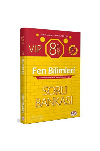 Editör Yayınevi 8. Sınıf Vip Fen Bilimleri Soru Bankası