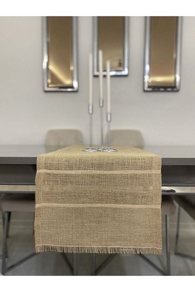 Parla Life Ριγέ γιούτα Runner 40x120 cm