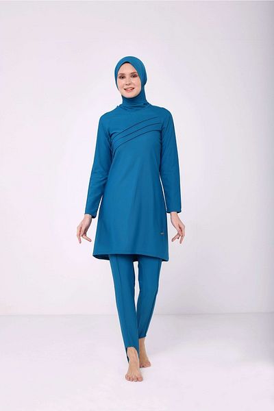 TESMAY Hijab Swimsuit 4 Piece Set Water Repellent Lycra Hijab Siwimsuit New Season