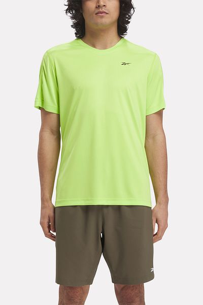 Reebok Training Tech T-Shirt Green Men's Short Sleeve T-Shirt