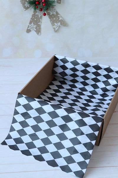 demontecraft Black-white Checkerboard Pattern Pelur Paper Pelur Paper 10 Pieces