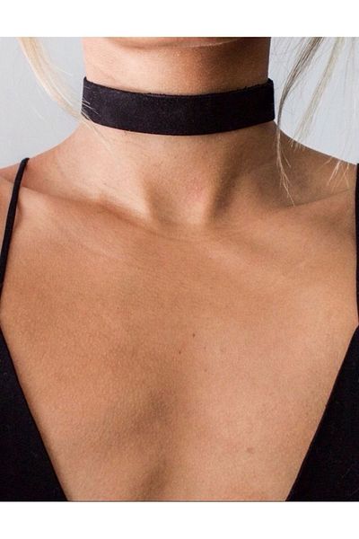 Pinky Lady Velvet 2 cm Choker Necklace