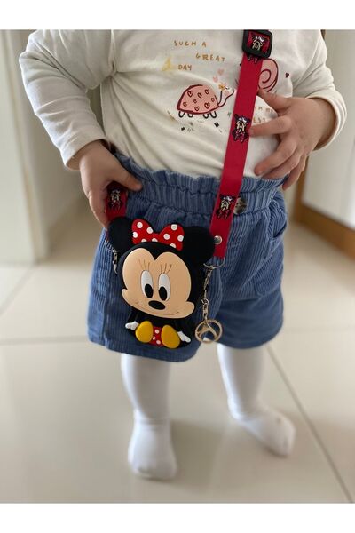 Selda Aksesuar Kız Çocuk Silikon Minie Mouse Model Çanta