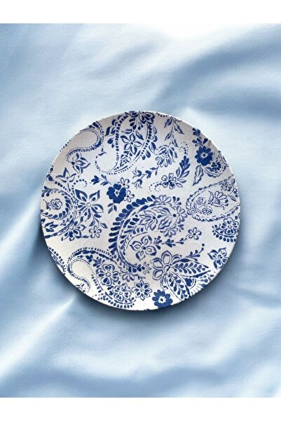 unique florya Μπλε Μπλανκ Πλάκα τοίχου με μαρμάρινο σχέδιο, Διακοσμητικό Στολ...