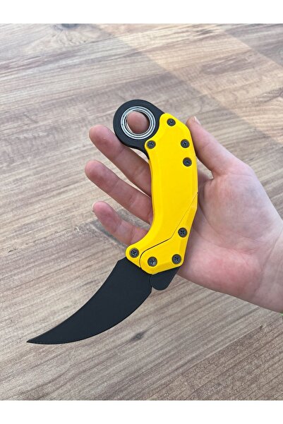 keyrambitcidayi Gravity Karambit Rulmanlı, Plastik - Siyah Sarı