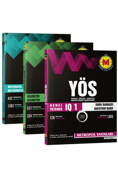 Metropol Yayınları Yeni Baskı -tr Yös Matematik-geometri-genel Yetenek (IQ) Seti-puza Galata Kuark-yös Sınavı