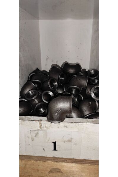 1" Siyah Dirsek (15 li Paket)