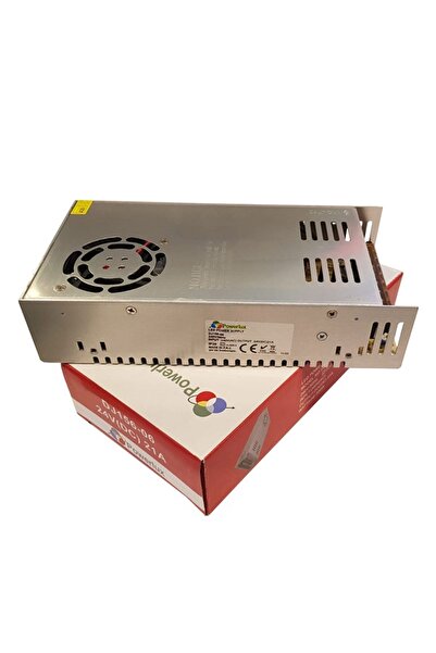 POWERLUX 24v 21a Metal Kasa Adaptör 24v 21a Fanlı Adaptör 24 Volt 21 Amper Me...