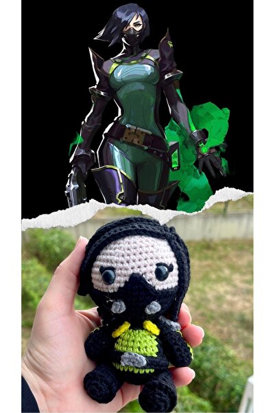 KayNal Valorant Ajanı Örgü Oyuncak Amigurumi