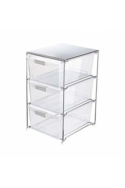 Evistro Çocuk Odası 3 Katlı Organizer Plastik Çekmeceli Dolap