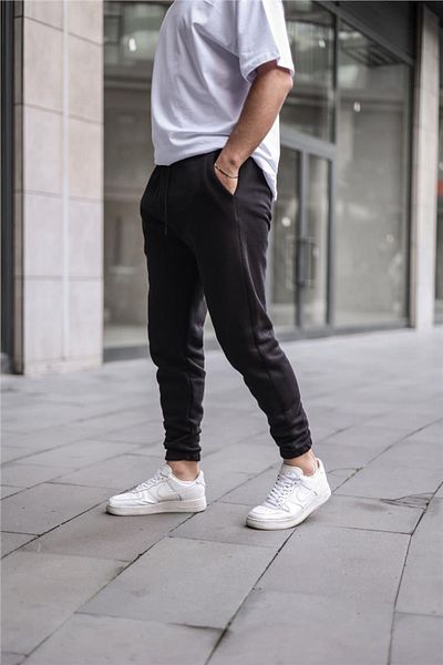 BayBayan Ανδρικό ελαστικό φούτερ Jogger με τρία νήματα