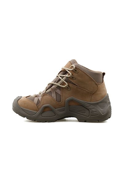 Scooter Beige Nubuck Leather Men's Outdoor Boots - P1492NBJ-3 Brown