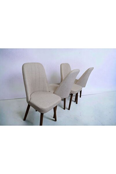 baresmu KARBA 4 Adet Ahşap Pinoteks Ayaklı Üst Kalite Mutfak Sandalyesi, Yemek Sandalyesi, Salon Sandalyesi