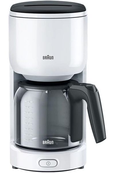 Braun Coffee Maker PurEase 1000W, Optibrew, 10 cups capacity, auto shut-off, antidrip - KF3100