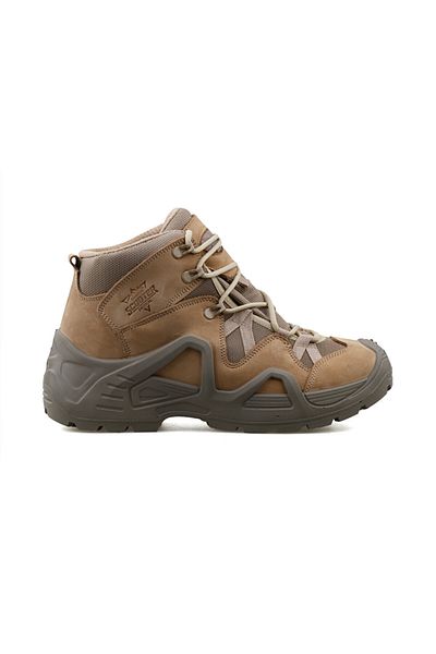 Scooter Beige Nubuck Leather Men's Outdoor Boots - P1492NBJ-3 Brown